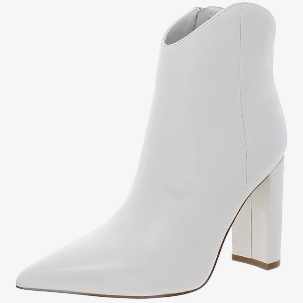 Marc Fisher White Heeled Boots